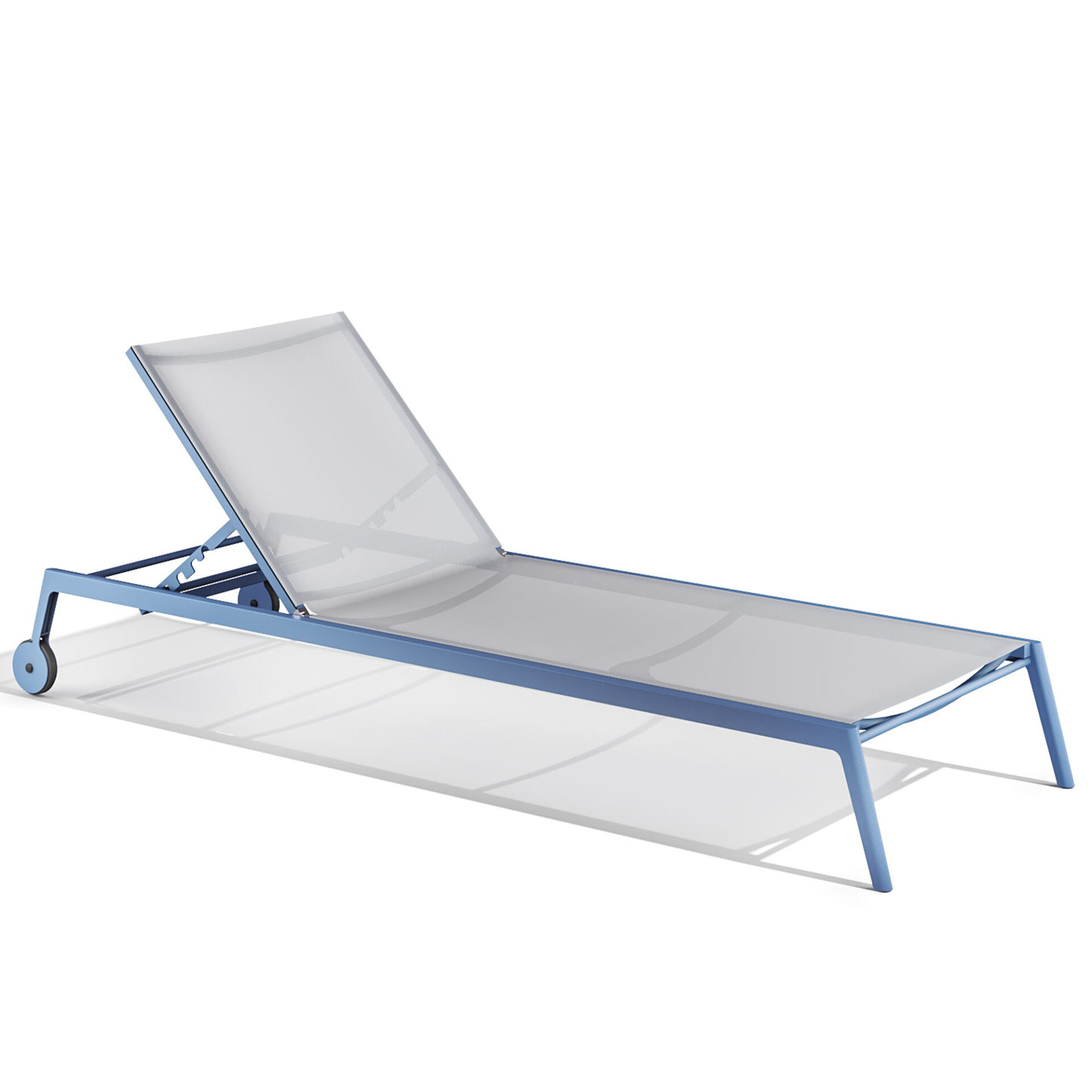 Sun lounger with wheels Gao